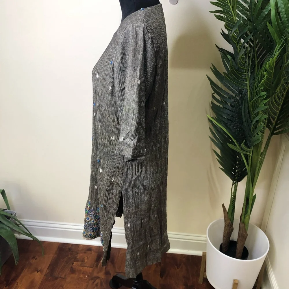 Indian Custom Made Tunic Dress w/ Beautiful Bead Detail
